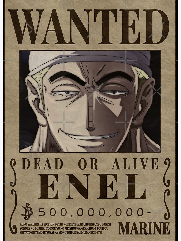 God Enel One Piece Enel Bounty Poster Skypeia Goro goro no mi Coffee Mug  for Sale by One Piece Bounty Poster