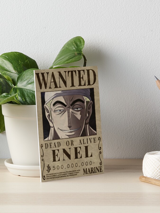 God Enel One Piece Enel Bounty Poster Skypeia Goro goro no mi Art Board  Print for Sale by One Piece Bounty Poster