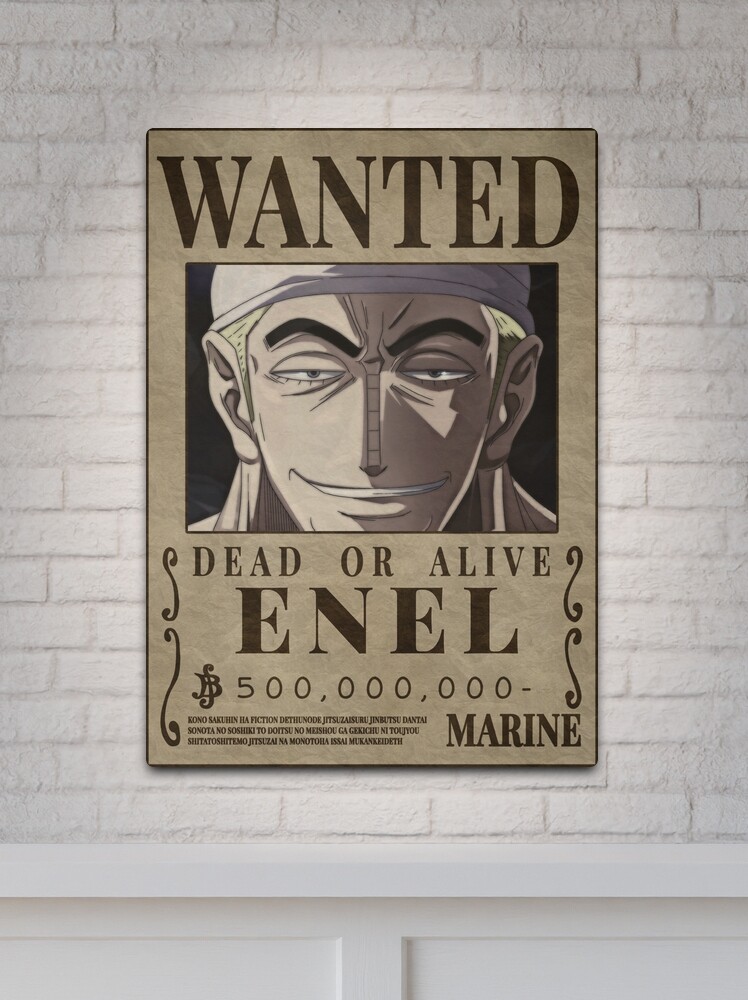 God Enel One Piece Enel Bounty Poster Skypeia Goro goro no mi