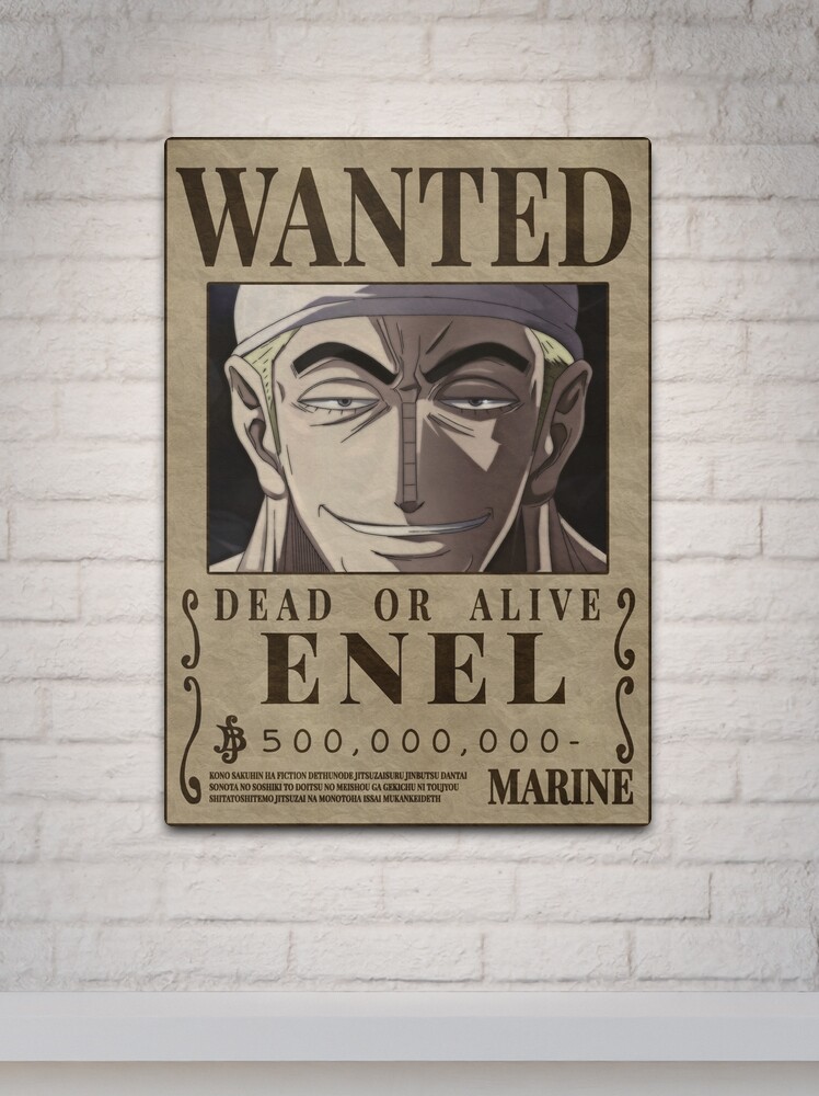 God Enel One Piece Enel Bounty Poster Skypeia Goro goro no mi Pullover  Hoodie for Sale by One Piece Bounty Poster