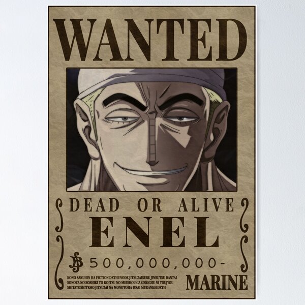 Enel One Piece Poster for Sale by EmmanuelleFonta