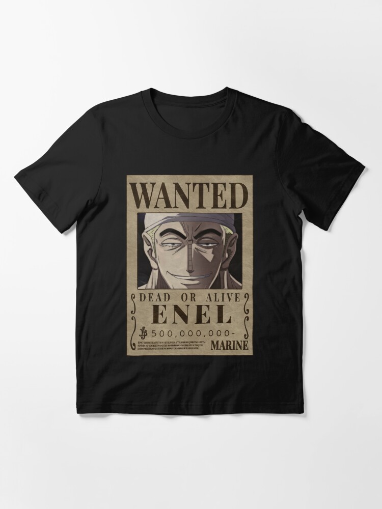 God Enel One Piece Enel Bounty Poster Skypeia Goro goro no mi Essential  T-Shirt for Sale by One Piece Bounty Poster