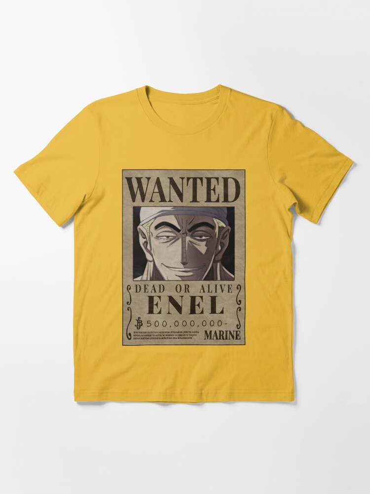 God Enel One Piece Enel Bounty Poster Skypeia Goro goro no mi Essential  T-Shirt for Sale by One Piece Bounty Poster