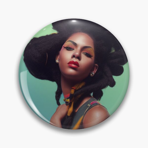 Item preview, Stylish Freeform Afro Natural Hair Dreadlocks Portrait Art designed and sold by LocFestNYC.