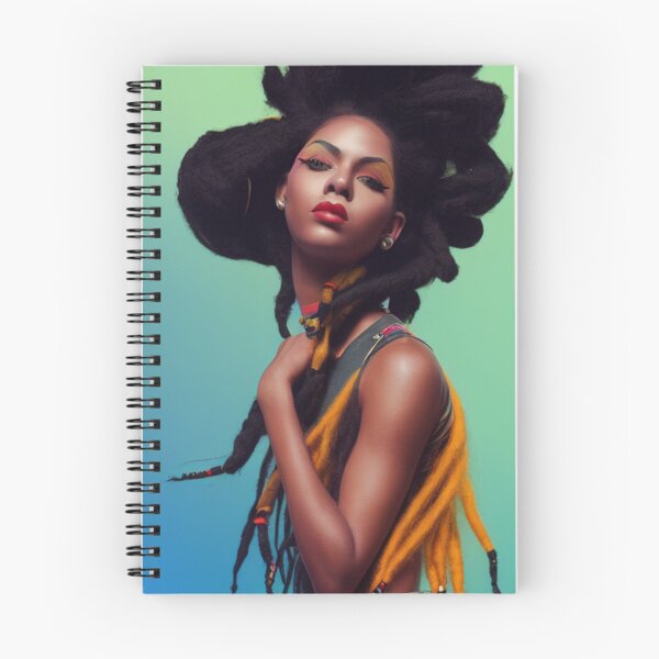 Item preview, Stylish Freeform Afro Natural Hair Dreadlocks Portrait Art designed and sold by LocFestNYC.