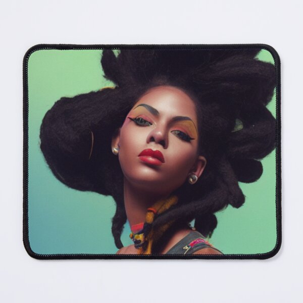 Item preview, Stylish Freeform Afro Natural Hair Dreadlocks Portrait Art designed and sold by LocFestNYC.