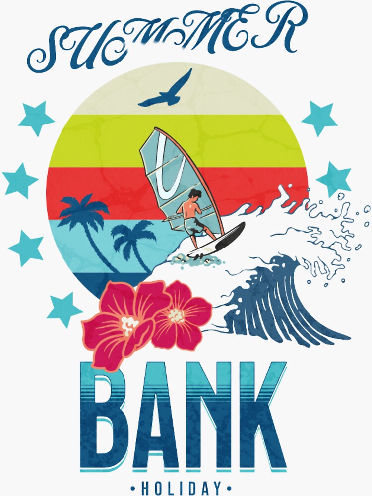 Thumbnail 3 of 3, Sticker, Summer bank holiday men women tshirt, summer bank holiday gifts for a great vacation designed and sold by SLAYM21.