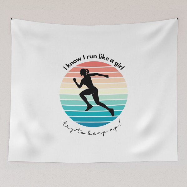 Item preview, I know I run like a girl designed and sold by S-and-W-4ever.