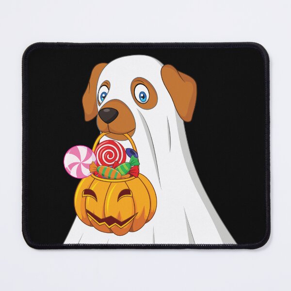Item preview, Dog Wearing A Ghost Halloween Costume Graphic Design designed and sold by zoripet Store.