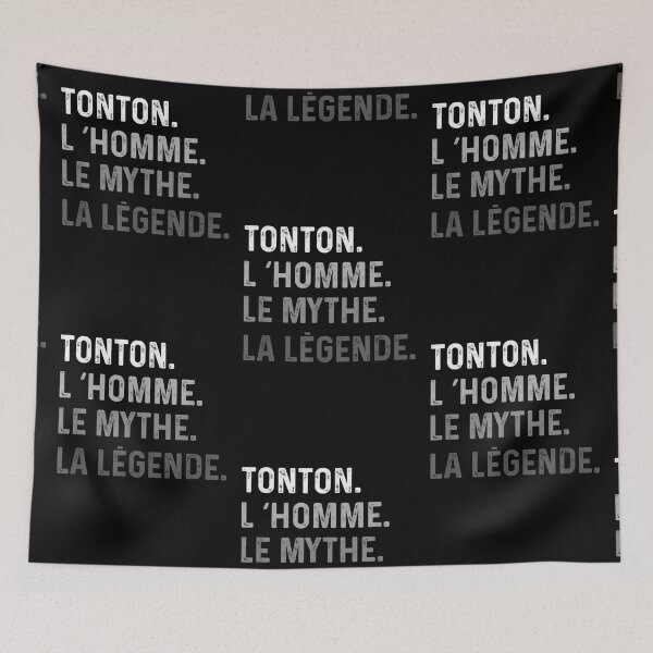 Item preview, Homme Tonton l'homme Le Mythe la légende Vintage meilleur oncle T-Shirt designed and sold by Marchica.