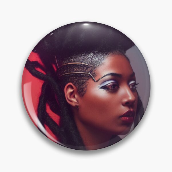 Item preview, Stylish Mohawk Afro Natural Hair Dreadlocks Portrait Art designed and sold by LocFestNYC.