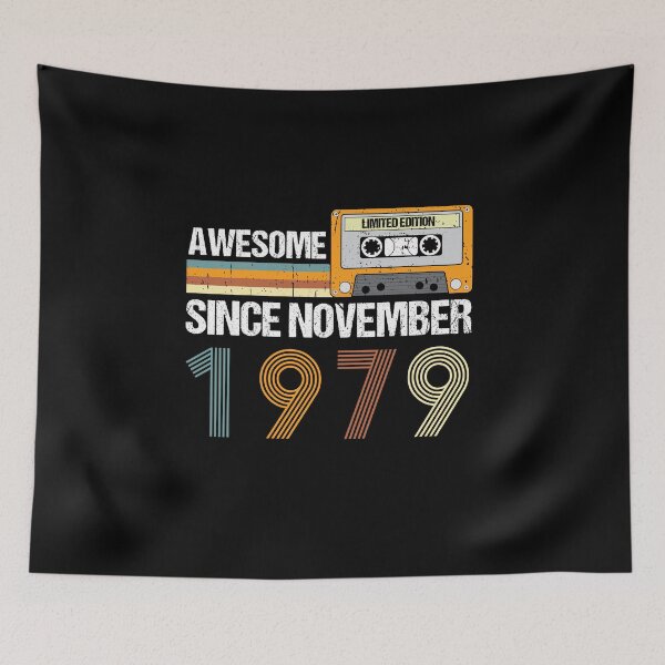 Item preview, Awesome Since November 1979 | 43th Birthday Gifts | 43 Years Old Gifts designed and sold by AMINE  ★★★★★.