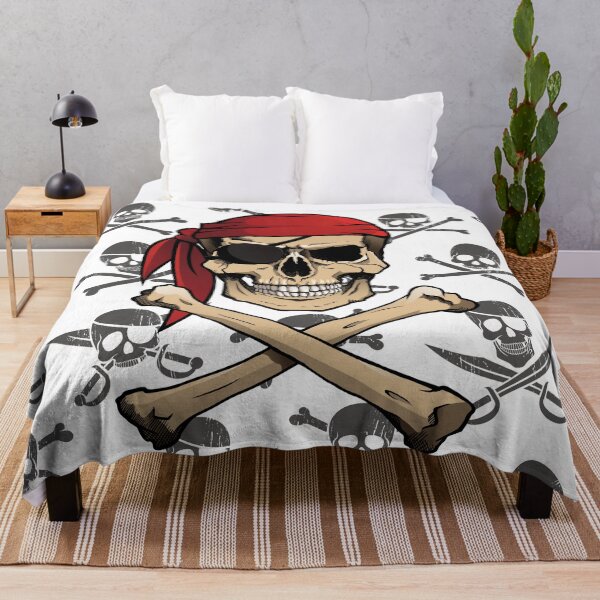 Item preview, Pirate Skull Flag designed and sold by ArtOfStars.