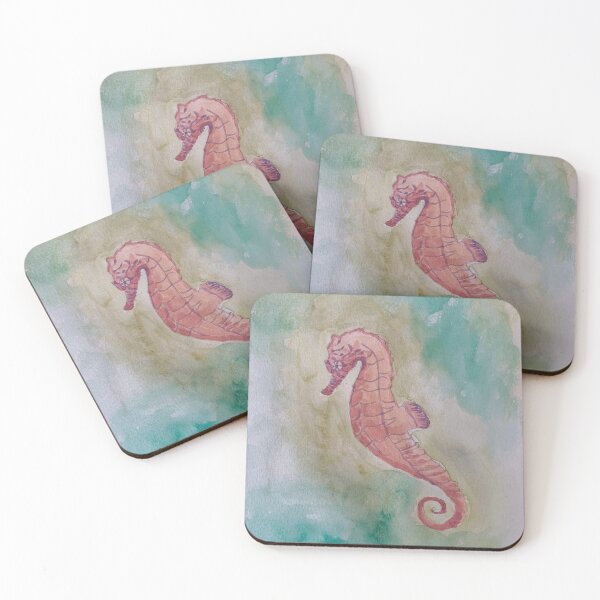 Item preview, Pink Seahorse Watercolor  designed and sold by theflyingwolf.