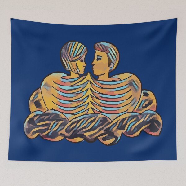 Item preview, Lovers' heavenly embrace designed and sold by GenevieveDArt.