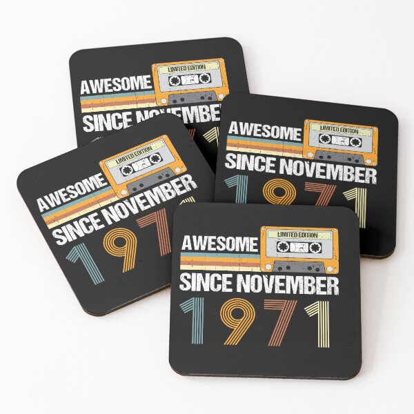 Item preview, Awesome Since November 1971 | 51th Birthday Gifts | 51 Years Old Gifts designed and sold by AMINE  ★★★★★.