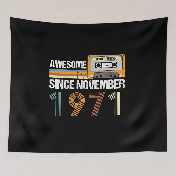 Item preview, Awesome Since November 1971 | 51th Birthday Gifts | 51 Years Old Gifts designed and sold by AMINE  ★★★★★.