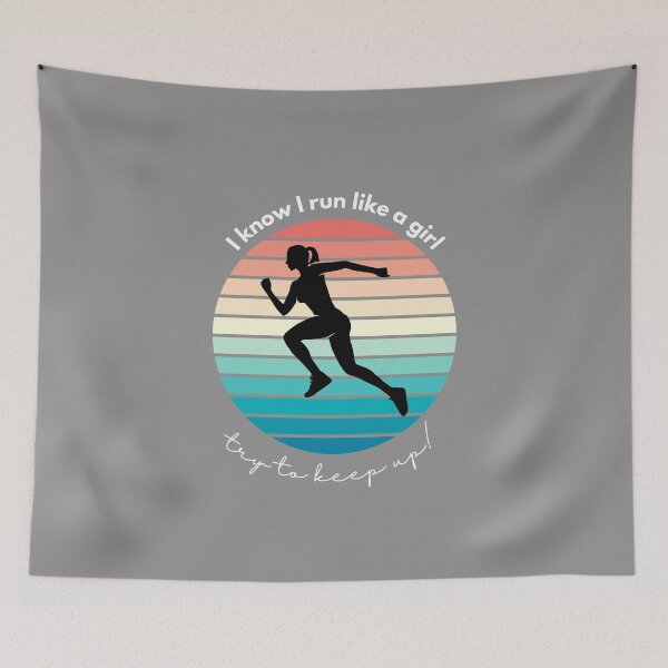 Item preview, I know I run like a girl designed and sold by S-and-W-4ever.