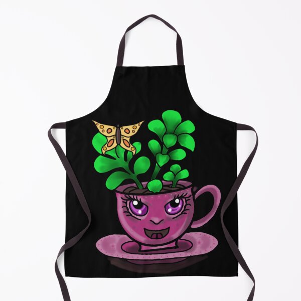 Item preview, Tea cup Jade plant Chibi Kawaii designed and sold by Jodi Mahaffey.