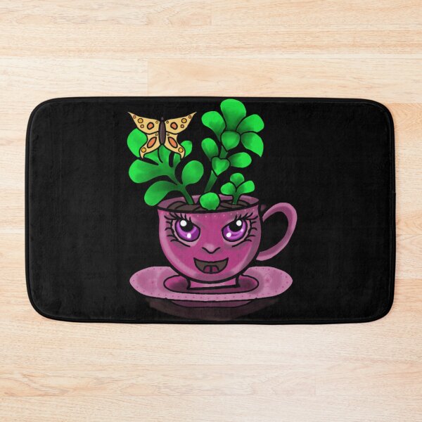 Item preview, Tea cup Jade plant Chibi Kawaii  designed and sold by Jodi Mahaffey.