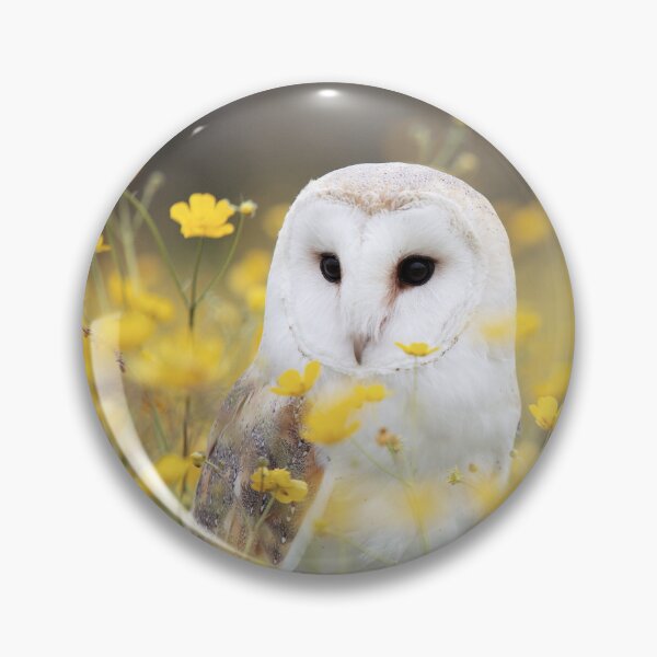 Aperçu de l'œuvre Hibou blanc dans un champ jaune créée et vendue par Tianjay-Threads.