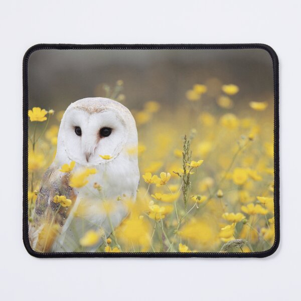 Item preview, Búho blanco en un campo amarillo designed and sold by Tianjay-Threads.