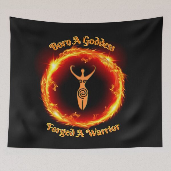 Item preview, Born A Goddess, Forges A Warrior designed and sold by Vanessa Hogle.
