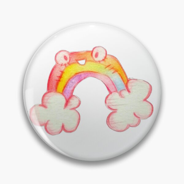 Item preview, Smiling colorful rainbow clouds sticker  designed and sold by Akali999.