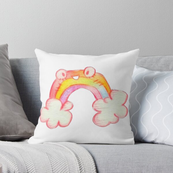 Item preview, Smiling colorful rainbow clouds sticker  designed and sold by Akali999.