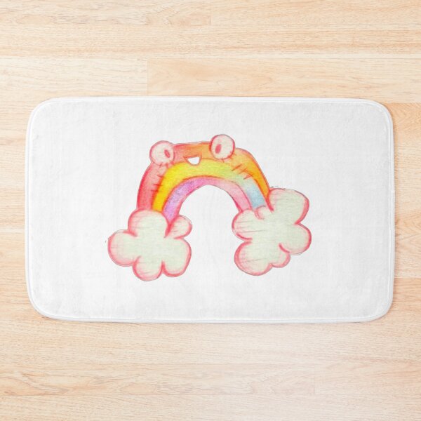 Item preview, Smiling colorful rainbow clouds sticker  designed and sold by Akali999.