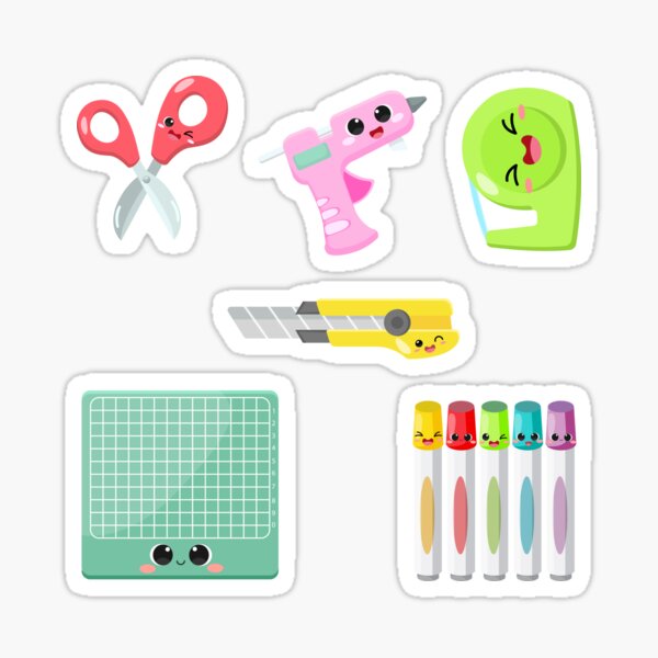 Kids School Supplies Digital Stickers🌈 School Supplies Printable Stick –  WOA DOLL CRAFT