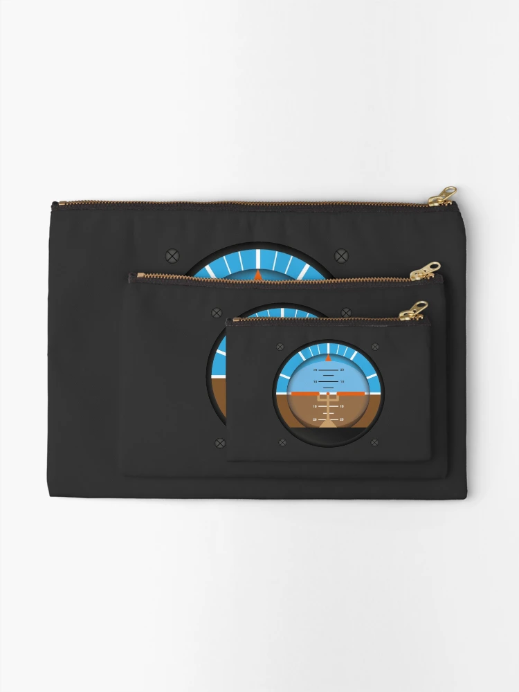 Thumbnail 2 of 4, Zipper Pouch, Flight Instruments Collection #1 designed and sold by parakeet.