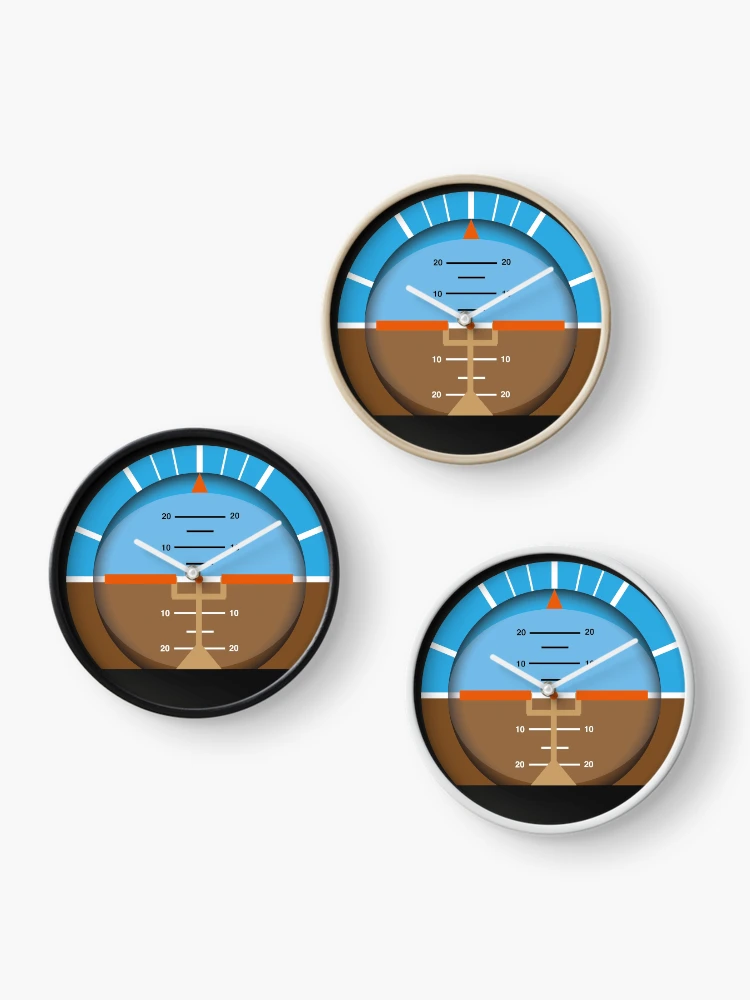 Thumbnail 3 of 4, Clock, Flight Instruments Collection #1 designed and sold by parakeet.