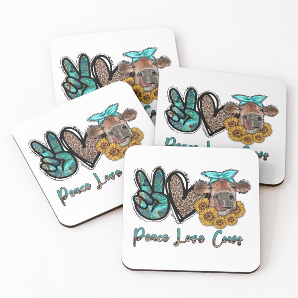 Item preview, Peace Love Cows designed and sold by JennBBDesigns.