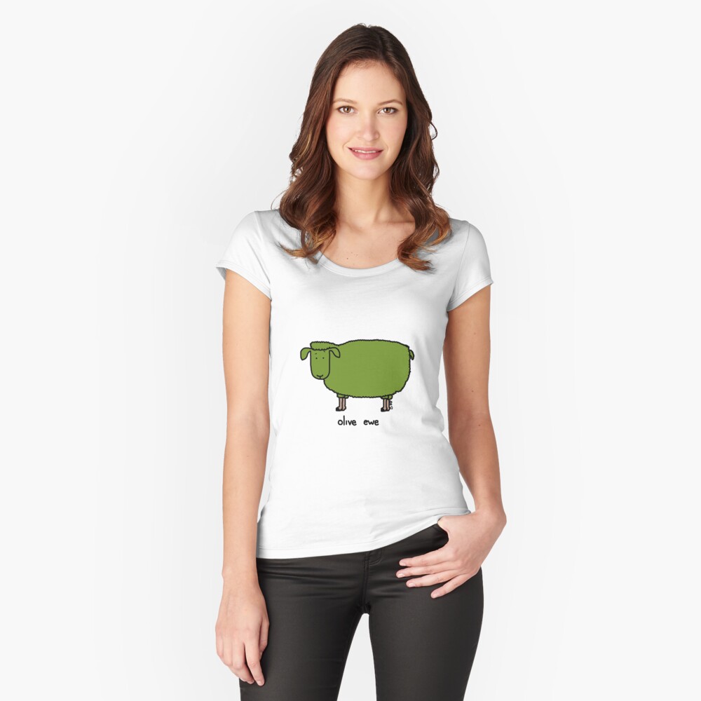 Item preview, Fitted Scoop T-Shirt designed and sold by paintbydumbers.