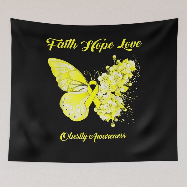 Item preview, Faith Hope Love Obesity Awareness Butterfly Ribbon Gifts designed and sold by Adropine.