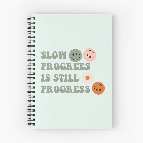 Item preview, Slow Progress is Still Progress Groovy Smiley Faces and Flowers designed and sold by bolimj.