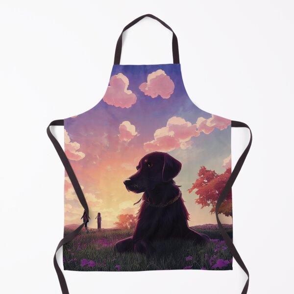 Item preview, dog in a field, with a couple in love - anime - manga designed and sold by PeanutArtCorner.