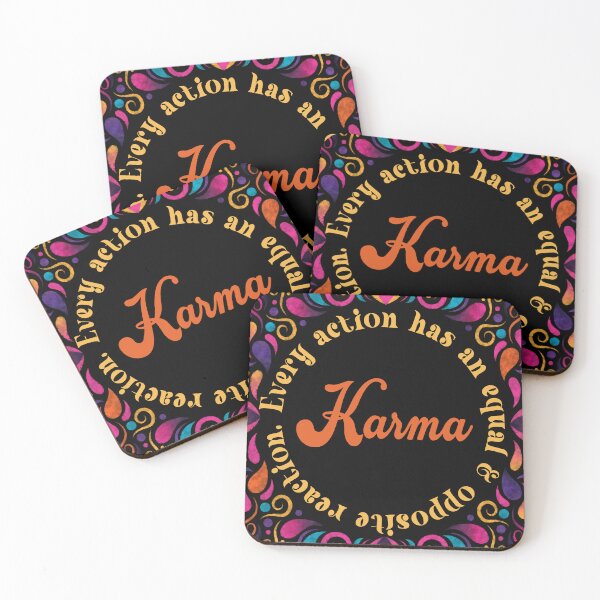 Item preview, Funny Retro Karma Design- Every action has an equal & opposite reaction~Karma designed and sold by jamie Omahen.