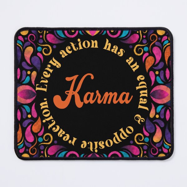 Item preview, Funny Retro Karma Design- Every action has an equal & opposite reaction~Karma designed and sold by jamie Omahen.