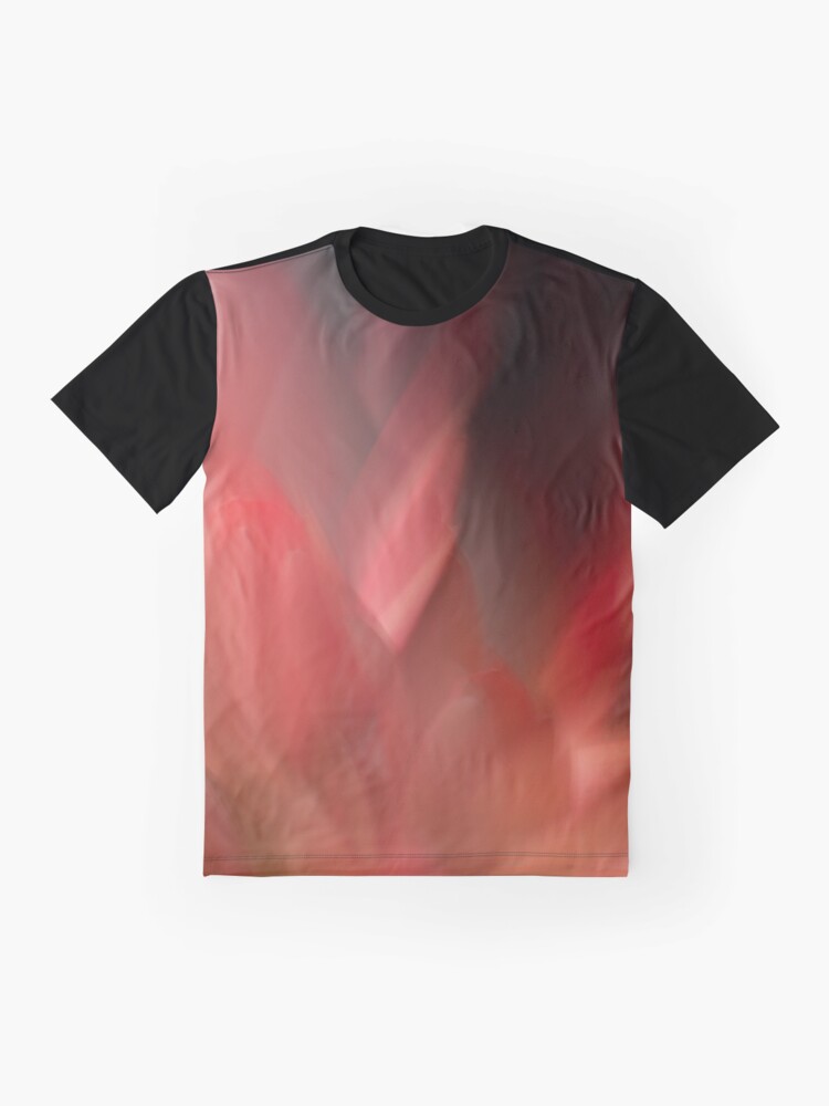 Alternate view of Fleur Blur-Abstract Red Leaves Photo Graphic T-Shirt
