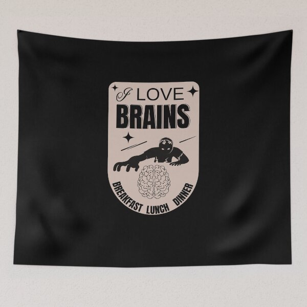 Item preview, Zombie Love Eat Brains - I love Brains designed and sold by Magic Touch  ⭐⭐⭐⭐⭐.