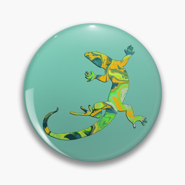 Item preview, Friendly Colorful Gecko in Green and Yellow designed and sold by LaRoach Digital Arts.