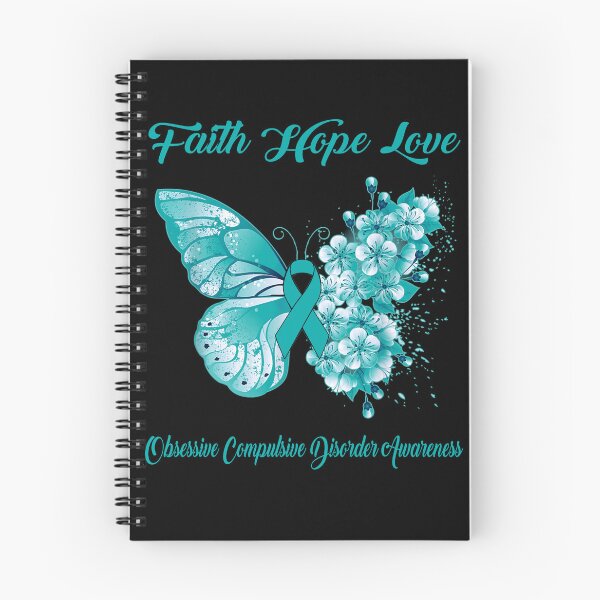 Item preview, Faith Hope Love Obsessive Compulsive Disorder Awareness Butterfly Ribbon Gifts designed and sold by Adropine.