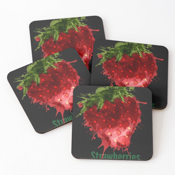 Item preview, Strawberry, fruit, red, juice, green, brushes, strawberry lovers, designed and sold by AlA2 3MER.