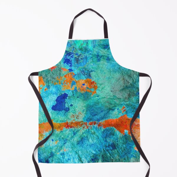 Item preview, A Perfect Moment Colorful Abstract Blue Orange Art designed and sold by Sharon Cummings Art.