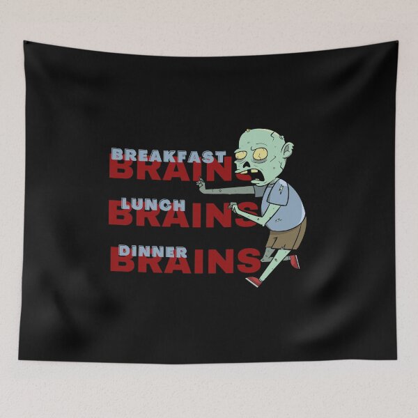 Item preview, Zombie Love Eat Brains in breakfast, lunch and dinner - zombie love brains designed and sold by Magic Touch  ⭐⭐⭐⭐⭐.