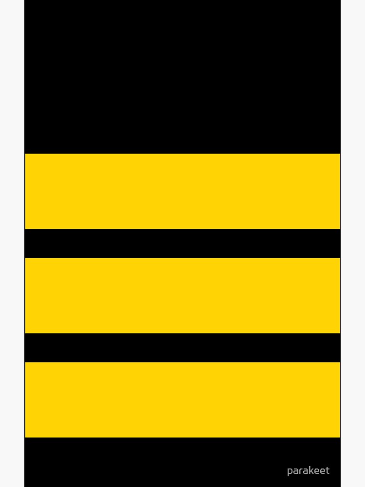 "Pilot First Officer Stripes" Sticker for Sale by parakeet Redbubble