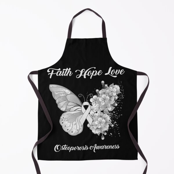 Item preview, Faith Hope Love Osteoporosis Awareness Butterfly Ribbon Gifts designed and sold by Adropine.