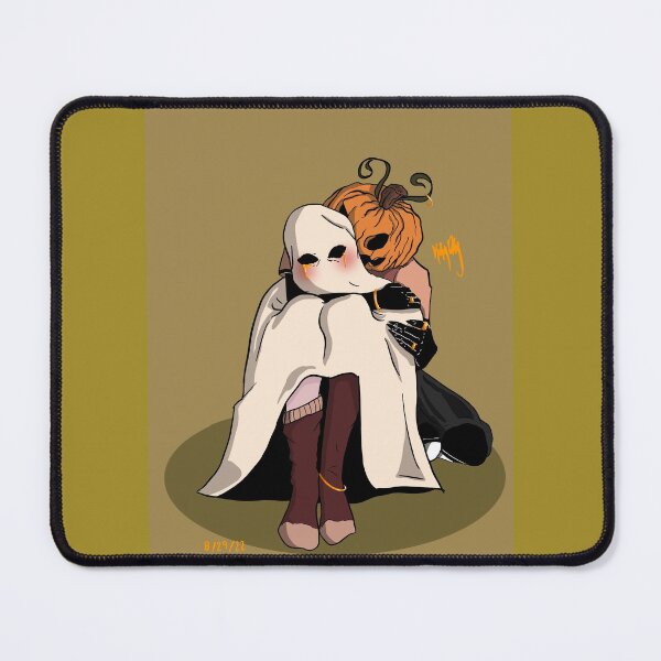 Item preview, Spooky Ghost and Pumpkin Head lovers designed and sold by CrowsCrawlSpace.